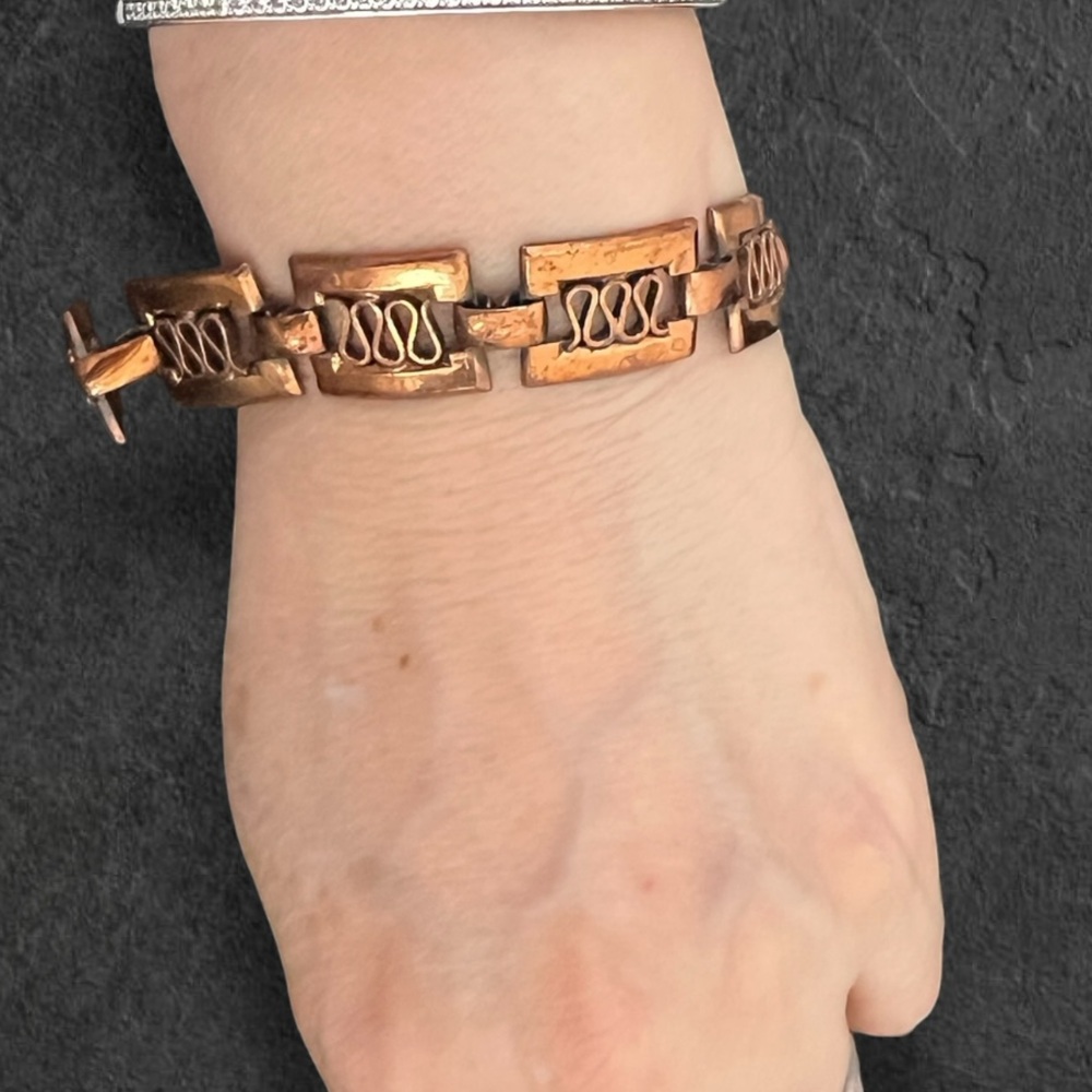 Vintage Copper Bracelet with clasp